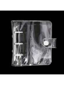 Shiny, Transparent Small Album, Mini Loose-Leaf Book And Inner Refill Pouch, DIY Storage Album, Plug-In Small Storage Album, Ticket Collection Album, Large Capacity Postcard Storage Book, Perfect For Star Enthusiasts, Teenagers