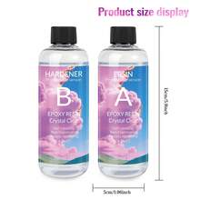 Kit de resina epoxi cristal transparente de 20/50/100/250ml, resina epoxi transparente sin burbujas para fundición de escritorio y bar, resina epoxi transparente para manualidades y artesanía, regalo para cumpleaños/fiesta/festival