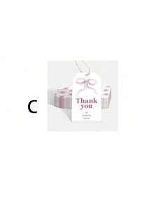 50 Stücke rosa Schleife Dankeschön Geschenk Anhänger, Geschenk Anhänger mit Juteband zum Feiern mit uns, Hochzeit, Geburtstag, Babyparty Geschenk Deko Anhänger, zum Feiern von Geburtstag, Jahrestag, Babytaufe, Hochzeit, Bridal-Shower, Abschluss, Erntedankfest, Weihnachten, usw.