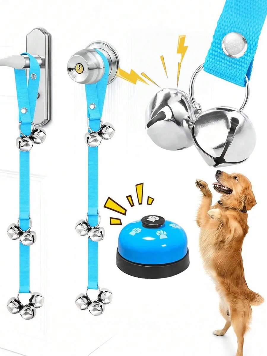 1pc Pet Doorbell Rope Cat Toy, Dog Outdoor Doorbell Rope Pet Training Buzzer Sound Toy