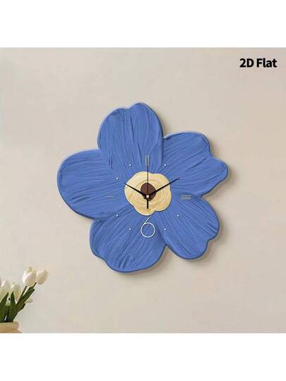 2D Flat 1pc Moderne Creative Home Healing Flowers Wand Clock, Ultra Quiet Quartz Movement, No Ticking Sound, ation Painting Klok Living Room, Bedroom Office, able Watch, Unique Personalized, Clear Reading Time, In Bedroom, Studio, Ho Study, Kitchen Cafe, Perfect Family Friends Room view 5