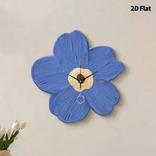 1 pièce Horloge murale de fleurs de guérison créative moderne 2D plate, mouvement à quartz ultra silencieux, sans tic-tac, décoration murale silencieuse pour salon, chambre à coucher et bureau, décoration d'horloge de chambre à coucher , personnalisée de manière unique, lecture de l'heure ultra claire, convient pour la décoration d'horloge dans le salon, la chambre à coucher, le bureau, le studio, la maison, le bureau d'études, la cuisine et le café, cadeau de décoration parfait pour la décoration intérieure de la maison de la famille et des amis