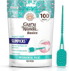 GuruNanda Interdental Picks - 100 Pack Super Soft Flexible Rubber Bristles - 牙刷 - 查看 3