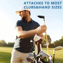 Grip Trainer, Club Grip Trainer Right Hand, Grip Swing Training Aid Golfer Proper Hand Position, Attaches To Most Handles - Xám - Xem 6