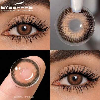  Eyeshare Chocolate Lenses14.5mm Colored Contact Lenses 1 Year Disposable