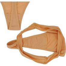 High Waisted Cotton Thongs For Women, Breathable Plus Size Multipack - 黑色*3 裸色*3 - 查看 10