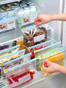 45/30/10/1pc Reusable Ziplock Bags, Airtight Leak-Proof Freezer Bags, Food Storage Organizer Bags, Produce Bags, Kitchen Accessories For Fruits, Vegetables, Grains
