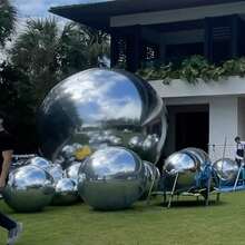 Oversized 4D Foil Balloons, Large Wedding Balloons, Outdoor Decorative Balloons, Multiple Colors, Suitable For Wedding Venue Decoration, Birthday Decoration, Indoor And Outdoor Arrangement, House Decoration, Valentine's Day Decoration, Proposal Background Decoration, Photography Props, Giant Balloons - Multicolor - View 12
