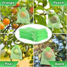 10PCS High - Quality Translucent Mesh Fruit Protection Sacks, Practical & Long - Lasting, Great For Backyard Gardening To Protect All Kinds Of Fruits During Growth Christmas