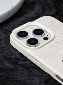 A Personalized Love Pattern Customized White Anti Drip Imitation Leather Phone Case With Names And Text For Couples, Families, Friends, Pets, And Children, Suitable As A Gift For Friends. Compatible With IPhone 11/12/13/14/15/16/16plus/16pro/16promax/16e/17/Air/17pro/17promax And Other Models. Fashionable And Colorful, Retro And Cute