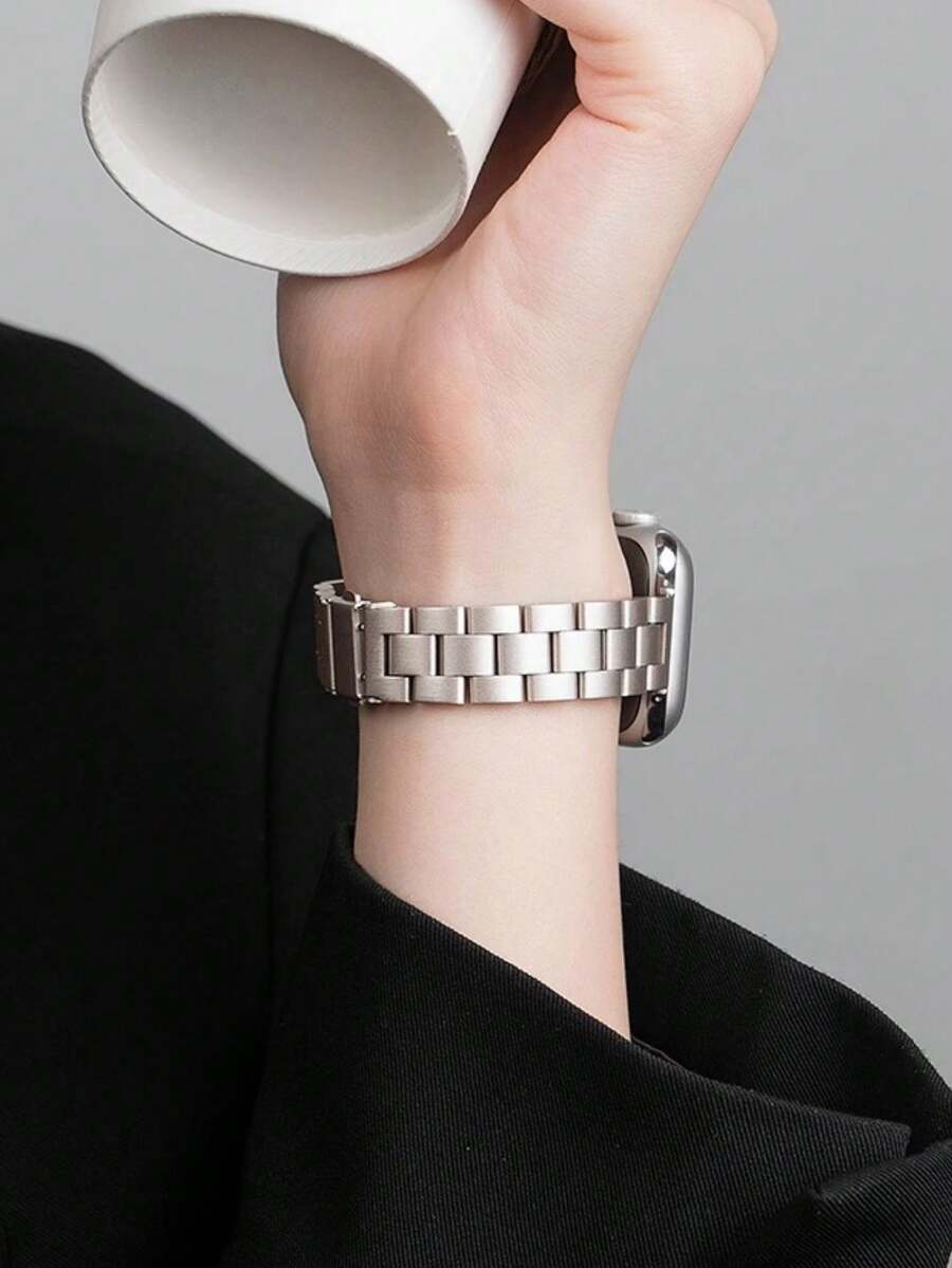 1条女士星空不锈钢表带，兼容49mm、46mm、45mm、44mm、42mm、41mm、40mm、38mm表径，商务时尚金属表带，兼容 Series 11、SE3、10、9、8、7、6、5、4、3、2、1、Ultra3/2/1，奢华纤薄时尚智能手表表带配件，兼容表带