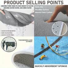 1pc 2D Flat Flannel 1 Piece Christmas Snowflake Welcome Doormat - Non-Slip, Machine Washable, Fade Resistant, Low Pile Polyester Rectangular Mat For Living Room, Bedroom, Kitchen, Laundry Room - Multicolor - View 8