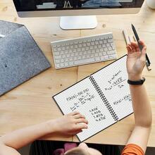 Cuaderno Inteligente A4, Libreta Reutilizable, Libreta de Notas Borrable Espiral, Libreta Digital Oficina y Escolares Sube Archivos y Anotaciones a la Nube, con Plumas y Recargas, para Adultos y Nios - inicial - Ver 8