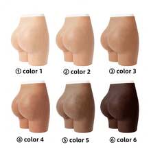 1 PC High Quality  Thick 100% Soft Silicon Butt Padded Women's Underwear Body Shaper Butt Lifter Silicon Buttocks Pants Hips Pad - 彩色 - 查看 4