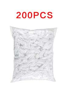 100/200 buc Pungi pentru conservarea alimentelor, Folie alimentară transparentă, Husă anti-praf pentru alimente, Pungi elastice reutilizabile pentru conservarea alimentelor și fructelor