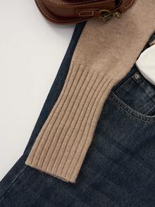 女士休闲可爱短款拉链连帽修身针织开衫，长袖日常通勤百搭针织外套，秋冬街头风Y2K