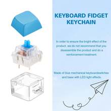 Silent Clicky Fidget Keychain Toy, Portable Stress Relief Press Keycap For Anxiety & Focus Improvement, Mini EDC Gadget For Office Desk, School Study, Ideal Gift For Tech Lovers & Gamers
