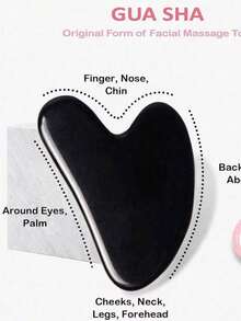 2pcs Facial Beauty Massage Tool Set, With Roller Massager And Scraping Board, Facial Massage Tools, Can Also Be Used For Body And Back, Pink/White/Black Optional, Christmas Gift.