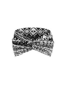 4pcs/Set Women's Fashion Leopard Print Criss-Cross Headbands, Versatile For Daily, Yoga, Sports, Sweat-Absorbing, Elastic Hair Accessories Warm Hair Bands Women Bandanas