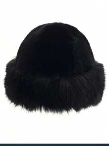 1 件女士冬季羊毛渔夫帽，时尚厚帽子，温暖冬帽，适合搭配羊毛大衣，冬季服装 - 彩色 - 查看 5