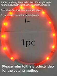 PETSIN 1 件 USB 可充电 LED 发光狗项圈，具有 3 种照明模式，明亮的灯光确保夜间安全，可调节照明项圈，确保宠物安全，适用于小型到大型犬和猫，适合猫妈妈、狗妈妈、猫爱好者