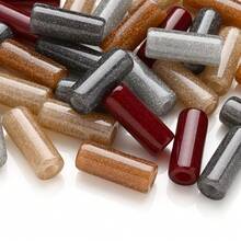 5/10pcs Autumn/Winter Resin Glitter Pearl Beads, Tubular/Round/Oval Shape, Dark Color Jade-Like High-Quality DIY Jewelry Beads