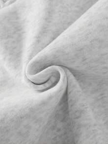 Bộ đồ thể thao ngoài trời mùa xuân/thu nhẹ dành cho nam, gồm áo hoodie nửa khóa kéo và quần lửng màu trơn có dây rút ở eo, kiểu dáng thời trang, thích hợp cho chạy bộ, tập luyện, phong cách boyfriend năng động. - Xám - Xem 2