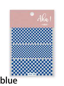 1pc Checkered & Houndstooth Nail Sticker, Waterproof Self-Adhesive Cuttable, Black & White Line Nail Art Decals, Fashionable Ins Style Nail Decorations