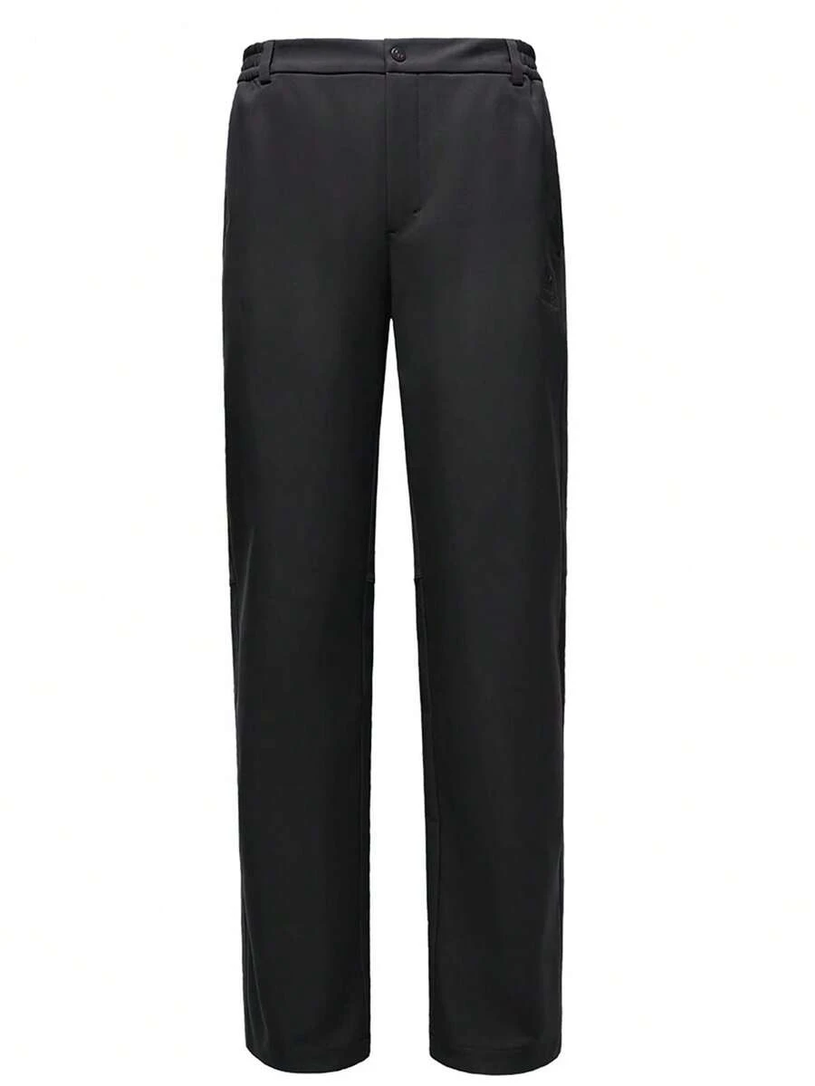 CAMEL CROWN Men's Outdoor Softshell Pants, Wind & Water Resistant, Thermal Lined, Warm, Anti-Static, Stretchy, Straight Leg Hiking Trousers, Autumn/Winter - Phantom Black - View 1