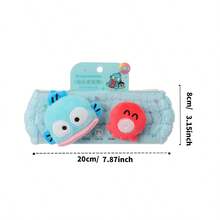 Miniso 1 chiếc dây buộc tóc 3D dày dặn thấm hút mồ hôi hiệu Sanrio Hangyodon. Được làm từ chất liệu cao cấp, mềm mại và bền chắc. - Màu xanh lam - Xem 5