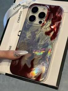 Tie Dye Flame Design High-End Feeling Phone Case Compatible With Iphone 17 Pro Max/16 Pro Max/15, Minimalist Chic Compatible With Iphone 14/13 Pro/12, Anti-Drop Full Coverage Compatible With Iphone 11 Plus - Multicolor - View 7