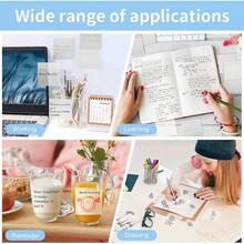 Notas Adhesivas Transparentes, 500 Hojas. 5x. 5cm Transparent Sticky Notes, Notas Adhesivas Transparentes Notas adhesivas removibles Translcidas Lmpermeables para La Oficina, La Escuela y El Hogar - Blanco - Ver 8