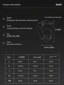 Sports Cycling Bike Gloves - Padded Half Finger Bicycle Gloves With Shock-Absorbing, Anti-Slip, Breathable MTB & Road Biking For Men Women