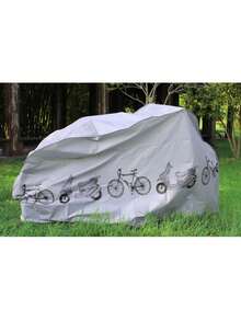 1 Stück Fahrradabdeckung - leicht & tragbar, aus wasserundurchlässigem PEVA-Material mit UV-Schutz und Belüftungsdesign, erhältlich in Grau/Schwarz, geeignet für E-Bikes, Motorräder, Mountainbikes, Ganzjahres-Polyester-Fahrradabdeckung