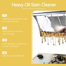 Jaysuing Kitchen Heavy Oil Cleaner Powerful Cleaning Grease Oil Stain Powder Cleaner Muilt-Functionsduty Degreaser Cleaner Spray - Yellow - View 7