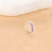 1 buc Set de cleme simple pentru ureche cu strasuri, bijuterii versatile de vară pentru femei, cadou pentru iubită