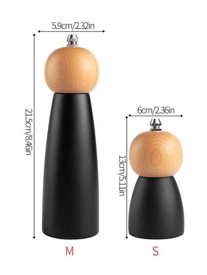1pc Pepper Grinder, Black Pepper, Sichuan Pepper, Sea Salt Seasoning Bottle