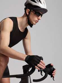 Sports Cycling Bike Gloves - Padded Half Finger Bicycle Gloves With Shock-Absorbing, Anti-Slip, Breathable MTB & Road Biking For Men Women