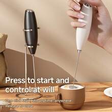 1 szt. Elektryczny mini spieniacz do mleka, zasilany 2 bateriami AA (brak w zestawie), Elektryczny spieniacz do mleka, Mały mikser kuchenny i jadalniany, Przenośny ekspres do kawy i domowych wypieków, Elektryczna dysza spieniająca do mleka, Domowy mikro elektryczny spieniacz do mleka, Ręczny spieniacz do mleka