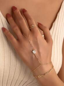 1pc S925 Sterling Silver Gold Large Teardrop Finger Bracelet - Gold-Plated Hypoallergenic - Suitable For Matching With Other Jewelry - Stacking Jewelry - Simple And Elegant Zirconia Bracelet - Women's Bracelet - Sterling Silver Jewelry - Suitable For Daily Wear - Holiday Gift