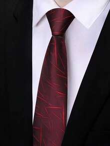 1 件涤纶条纹领带，男女通用，适合所有季节