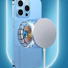 Bộ sạc không dây từ tính 15W, đế sạc nhanh tương thích với iPhone 17 Pro Max/17 Pro/17 Air/17/16/15/14/13/12/11/XS/XR/8/7/6 Series - trắng - Xem 7