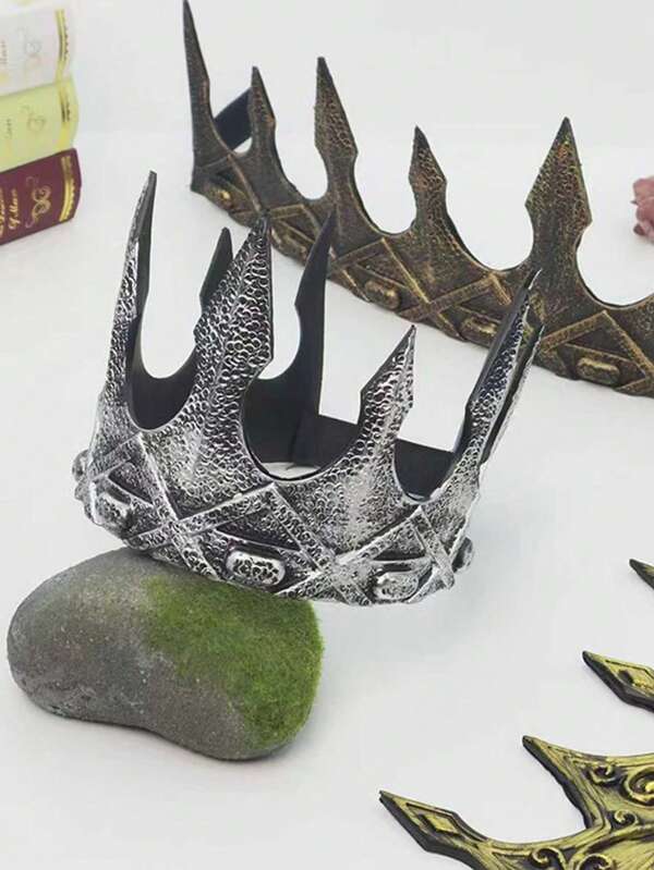 تاج الغراب وتاج الملك قطعة واحدة/هالوين كرنفال، مناسب لارتداء الرأس في حفلات الكوسبلاي والحفلات والكرات، ديكور الأكسسوارات على خشبة المسرح.