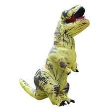 [Various Colors Available] Adult Inflatable Tyrannosaurus Rex Costume, Fun Dinosaur Mascot Outfit, Corporate Event Role Play Prop, Party Costume - Multicolor - View 10