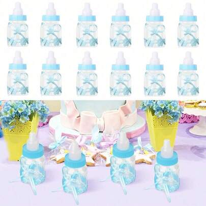 Shoze Baby Shower Bottles Fillable Bottles Candy Bottle 9.8x4x4cm Fillable Bottles Candy Box Candy Bottle Baby Shower Bottle