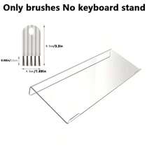 1 Acrylic Keyboard Stand - Available In 2 Colors. Compact Desk Riser For Keyboards And Mini PCs. Space-Saving Design, Ideal For Modern Offices | Stylish Keyboard Tray | Durable Plastic Base Office Office Supplies Storage Box Box Funds Office Accessories Desktop Organizer Office Desk Accessories Office Desk Accessories Office Decoration Teacher's Day School Pencil Case