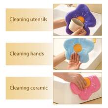 1 pieza Pañuelo colgante lindo, pañuelo de felpa de coral suave y absorbente con bucle, pañuelo seco para uso en la cocina y el baño