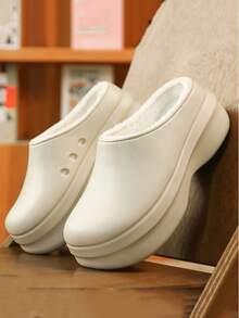 أحذية نعل سميك مثقبة من EVA مقاومة للماء وسهلة التنظيف، أحذية مغلقة الأصابع دافئة للرجال، أحذية الطهاة، أحذية المختبر، أحذية طبية