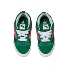 Vans Knu Skool Boys' Grade School , Women Casual Athletic Shoes - Green/Pink - 查看 3