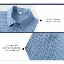 Mens Casual Button Down Shirts Short Sleeve Summer Cuban Wedding Shirt Hawaiian Vacation Beach Shirtshalloween - 紫色 - 查看 7